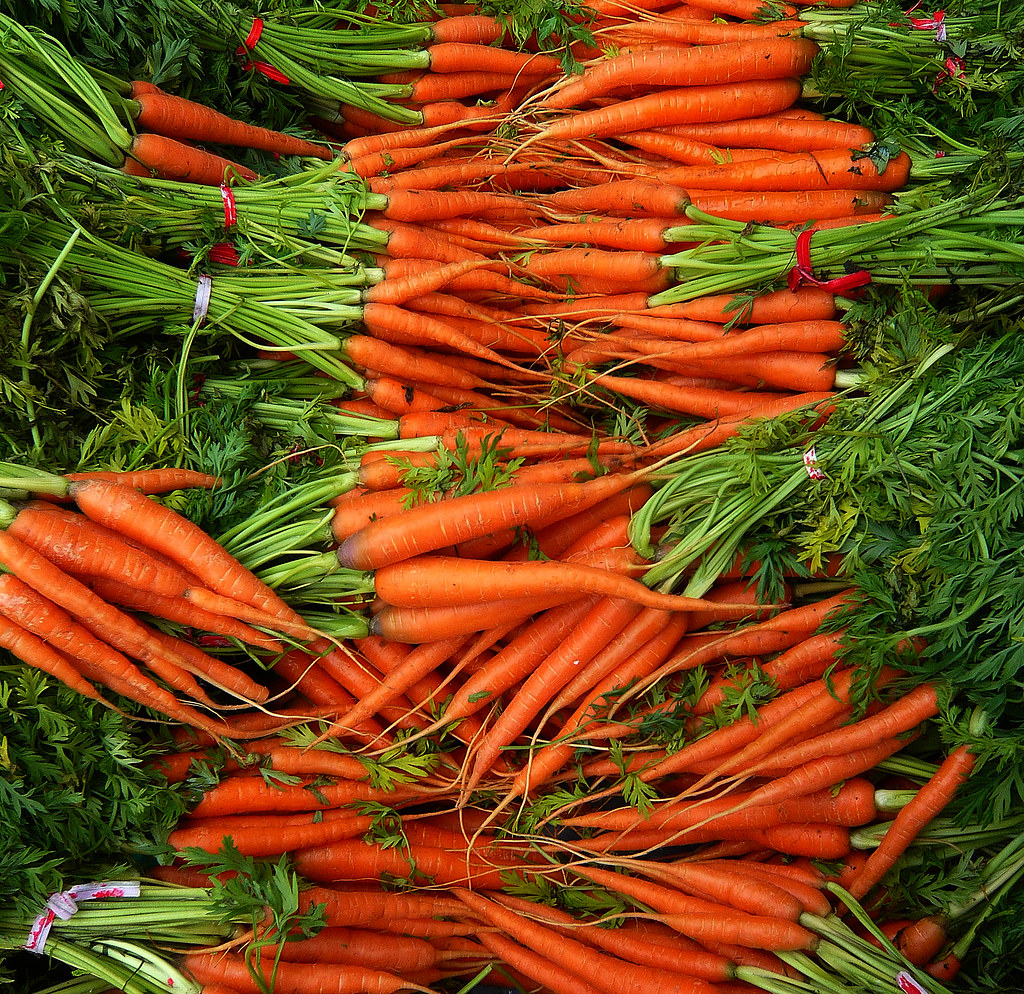 Carrots 2 At a local farmer's market on Vancouver Island. Tracy O