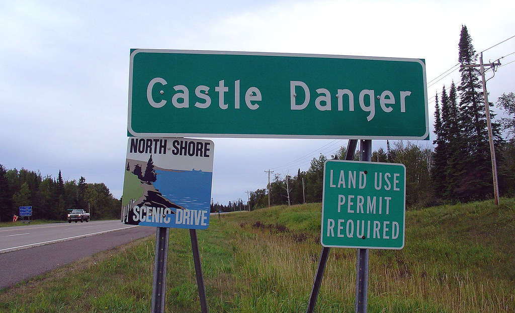 Castle Danger Signs for entering Castle Danger, Minnesota … Flickr