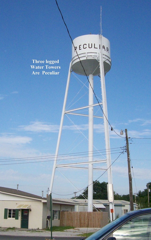 Peculiar Three legged water tower A Peculiar  page free… Flickr