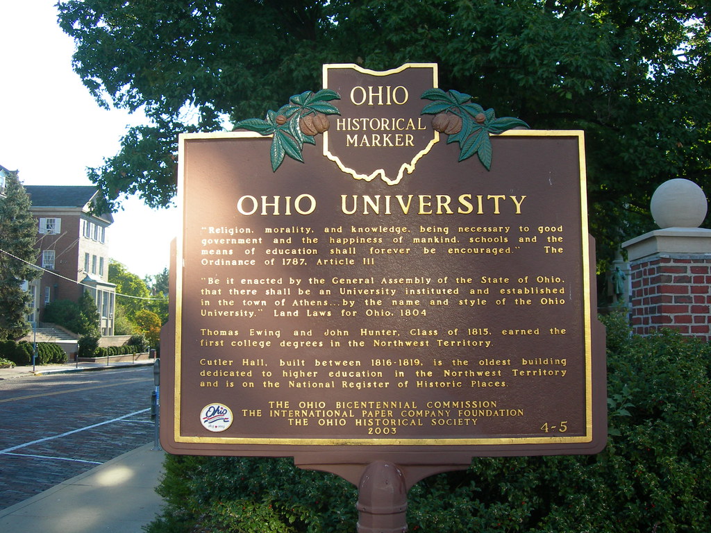 Ohio University Historic Marker Athens, Ohio Jimmy Emerson, DVM