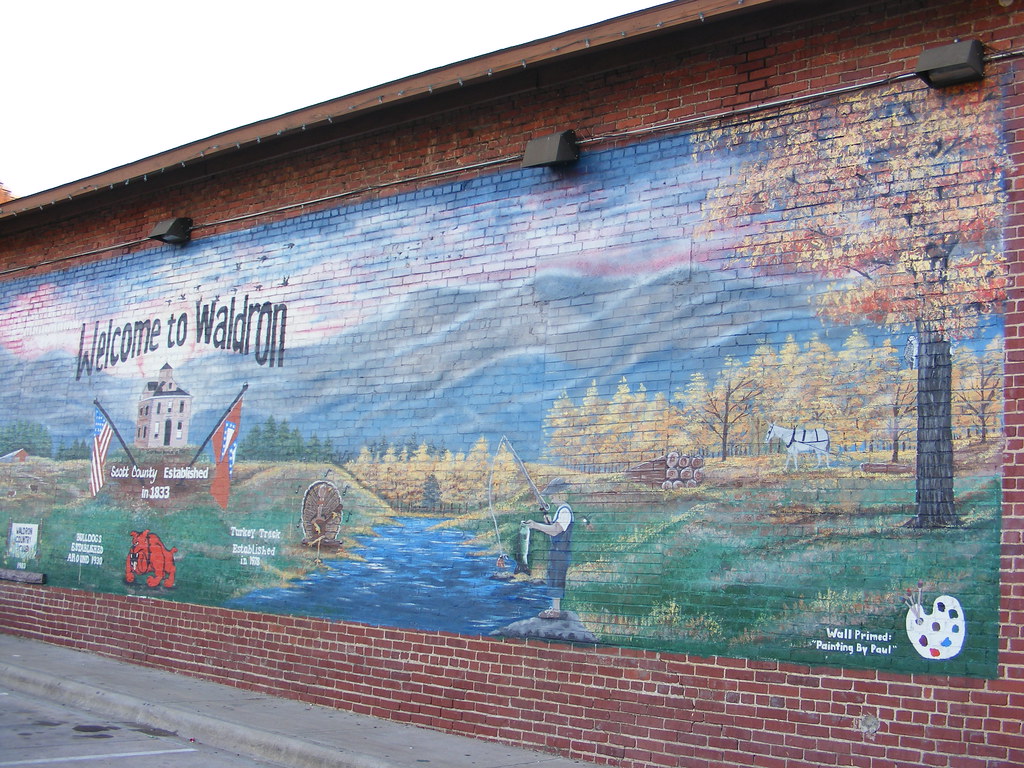 Mural Waldron Arkansas Waldron is a town of about 3,500 pe… Flickr