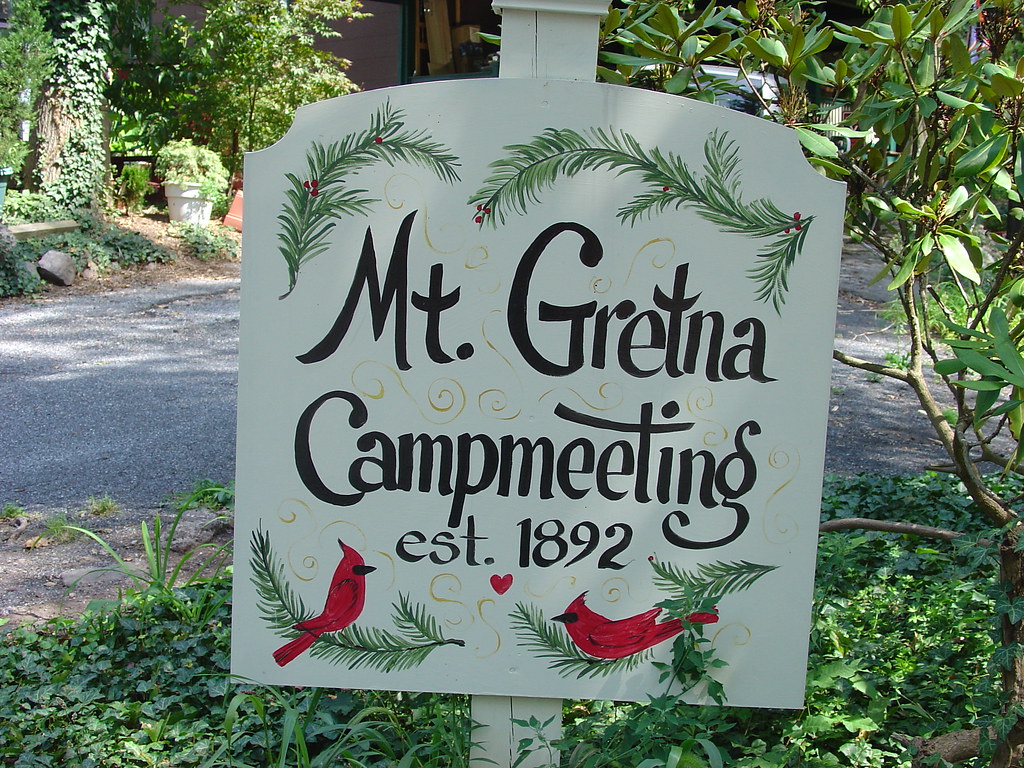 Mount Gretna Campmeeting Sign Elizabeth Thomsen Flickr