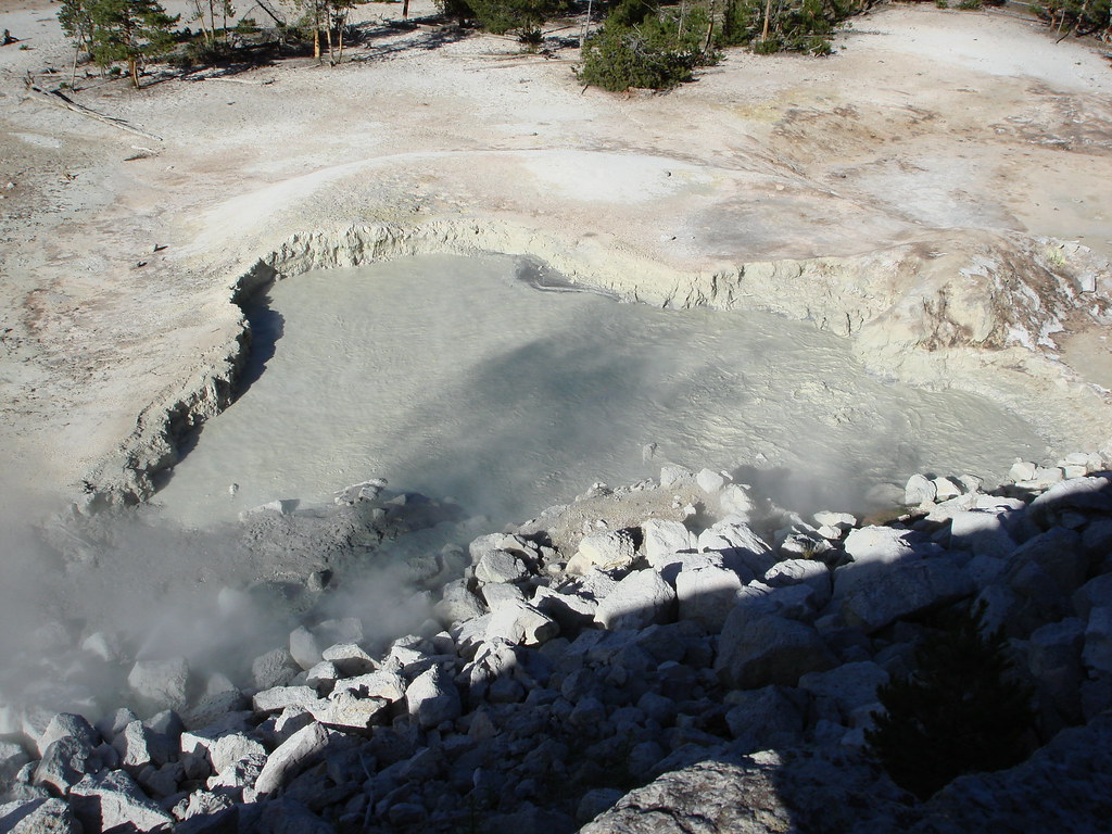 Yellowstone Mud Pot A pool of bubbling, boiling mud. Jamie Town
