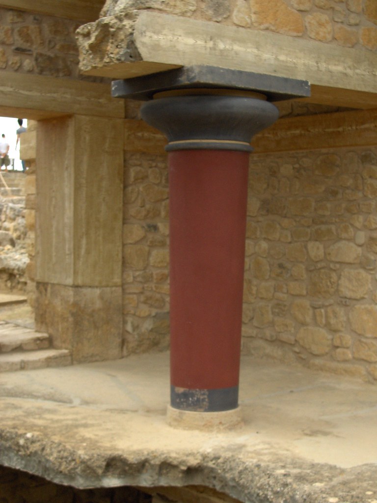 Columna minoica La columna minoica no se parece a ningún o… Flickr