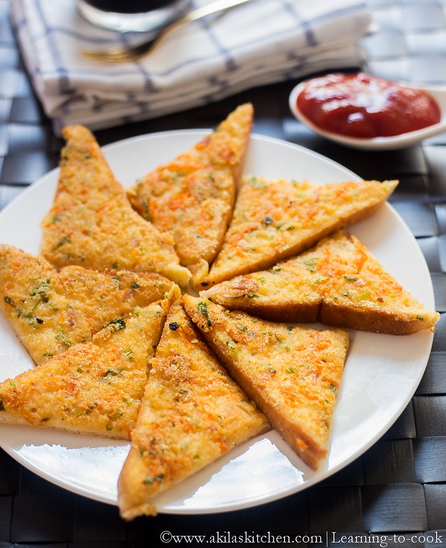 Learningtocook Rava Bread Toast Sooji Toast Indian Bread Toast Recipes