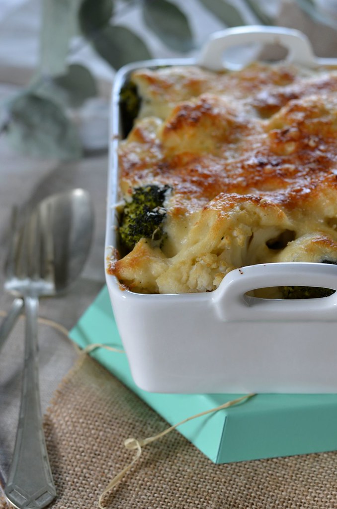 gratin de chou fleur et brocoli