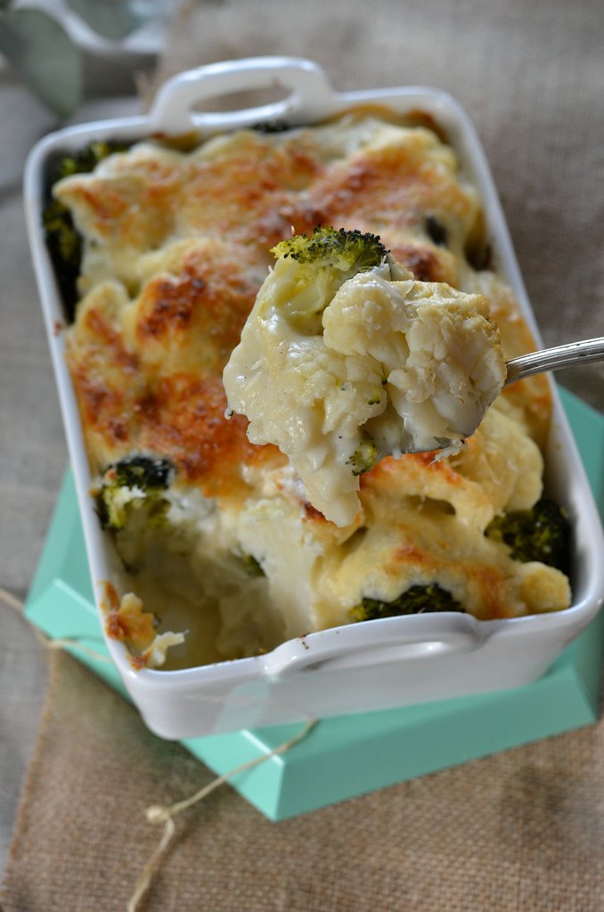 gratin de choux fleur et brocolis