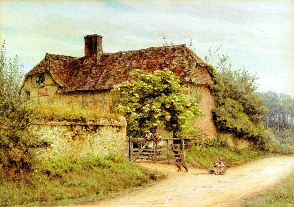 20 Beautiful Cottage Paintings by Victorian Artist Helen Allingham 5