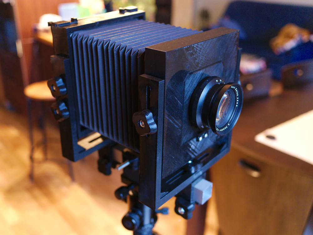 My 3D printed monorail 4x5 camera ver 0.9a