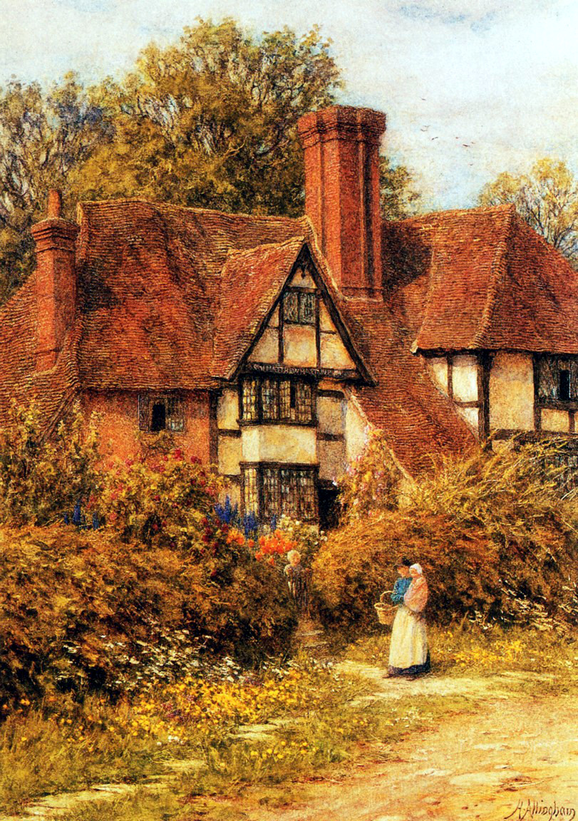 20 Beautiful Cottage Paintings by Victorian Artist Helen Allingham 5