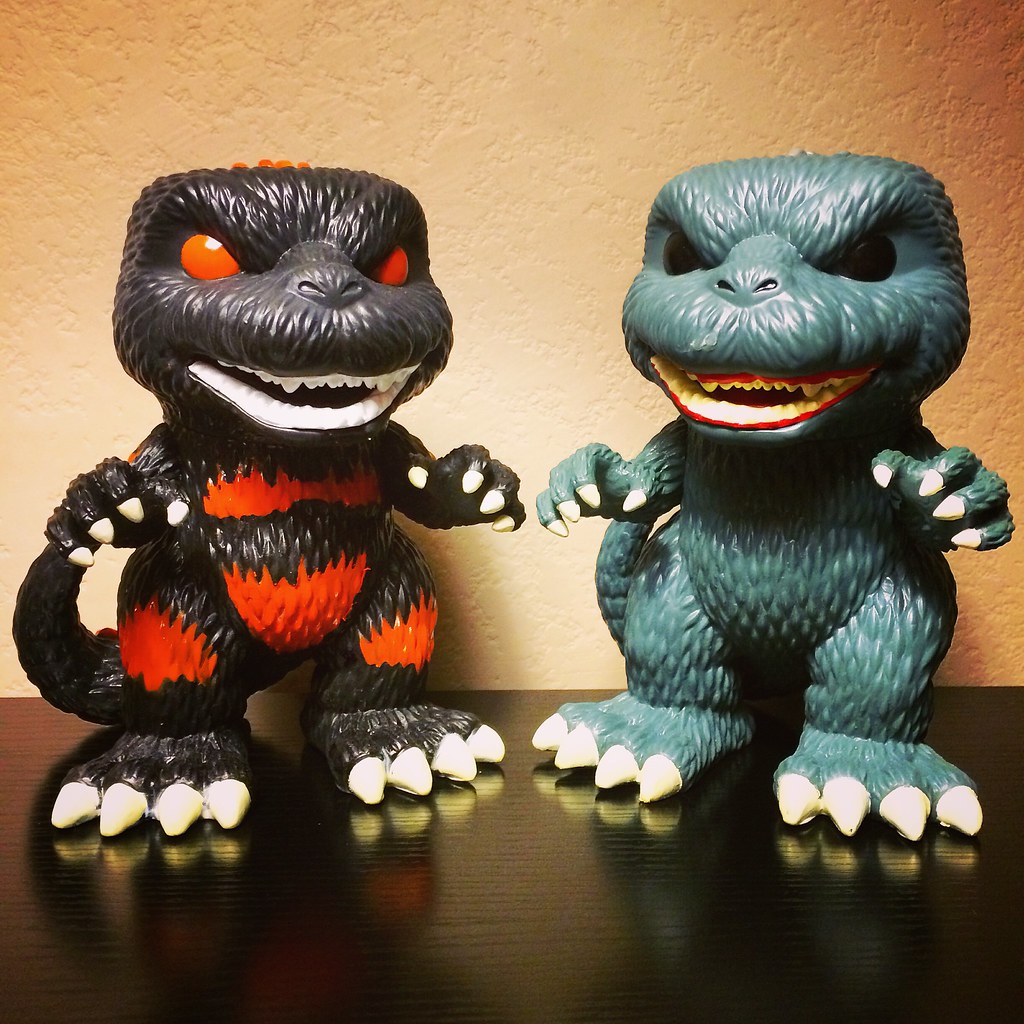 Godzilla and Burning Godzilla Funko Pops. Godzilla burni… Flickr
