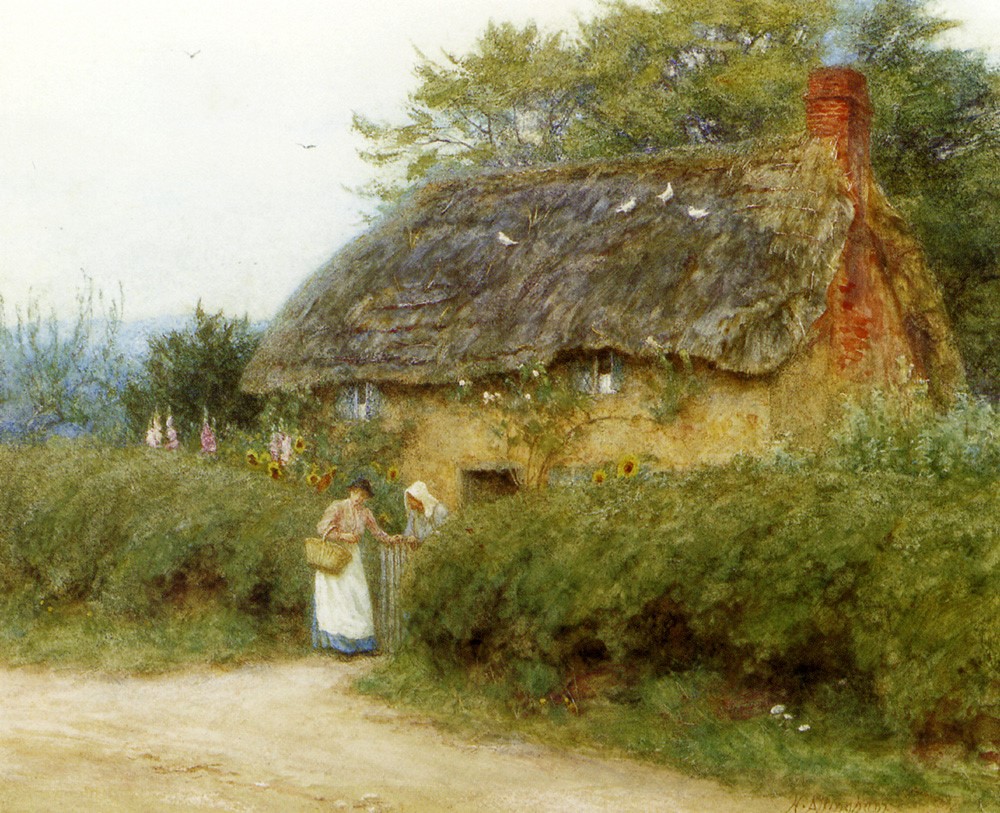 20 Beautiful Cottage Paintings by Victorian Artist Helen Allingham 5
