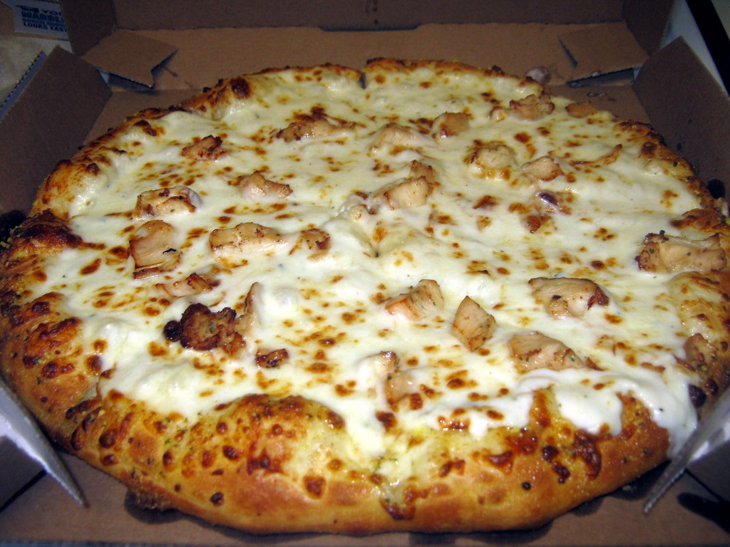 Domino's Chicken Pizza With Alfredo Sauce. Mark Flickr