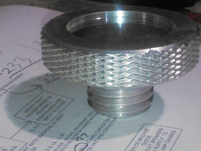 Teach me about knurling or some similar way to get "grip" on the OD of a part.