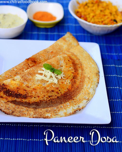 Paneer Dosa Recipe Paneer Masala Dosa Dosa Varieties Chitra's