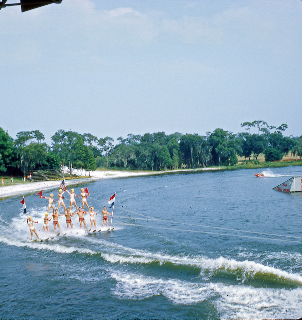 Cypress Gardens Slide, 1960s Water ski show. Slide is one … Flickr