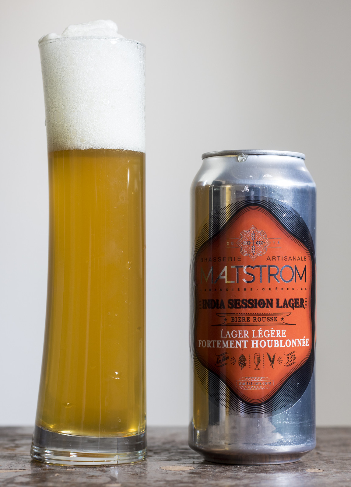 Review Maltstrom India Session Lager BeerCrank.ca