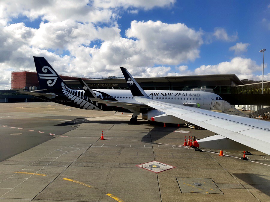 Review of Air New Zealand flight from Auckland to Wellington in Economy