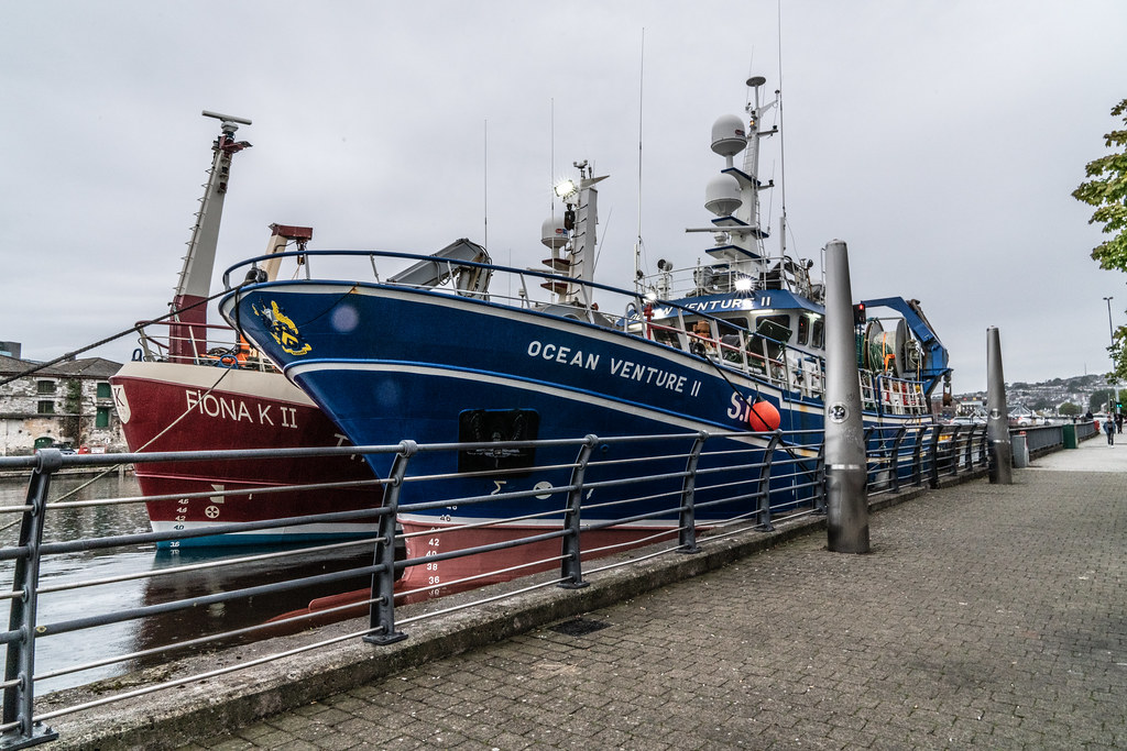 TWO IRISH TRAWLERS ON THE RIVER LEE
