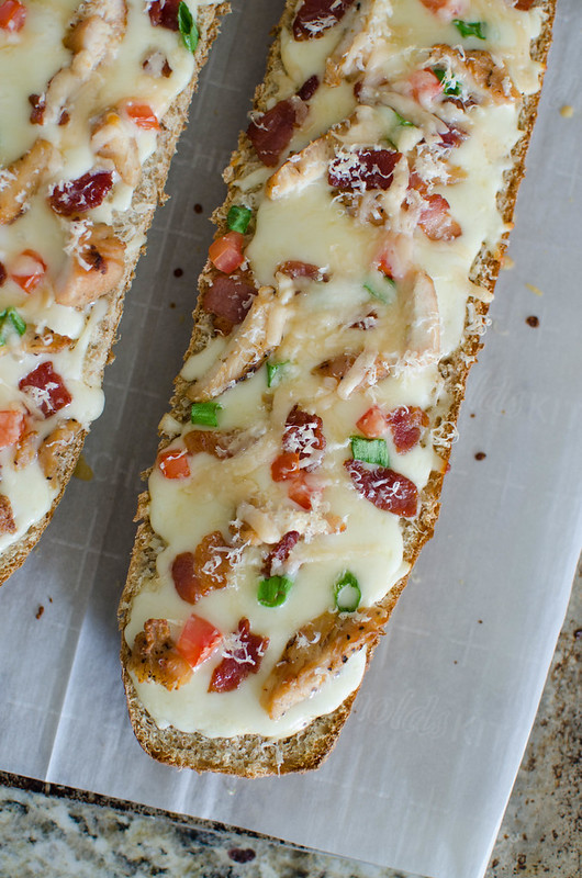 Chicken Alfredo French Bread Pizza Fake Ginger