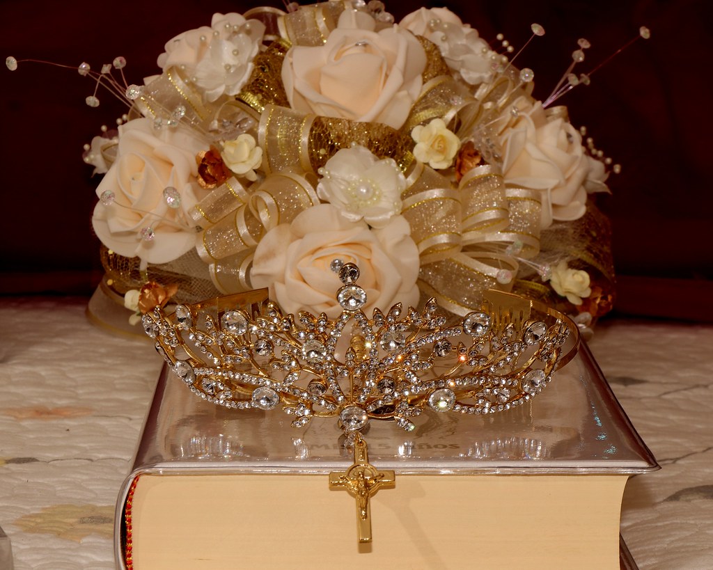 Rosary Flower Arrangement