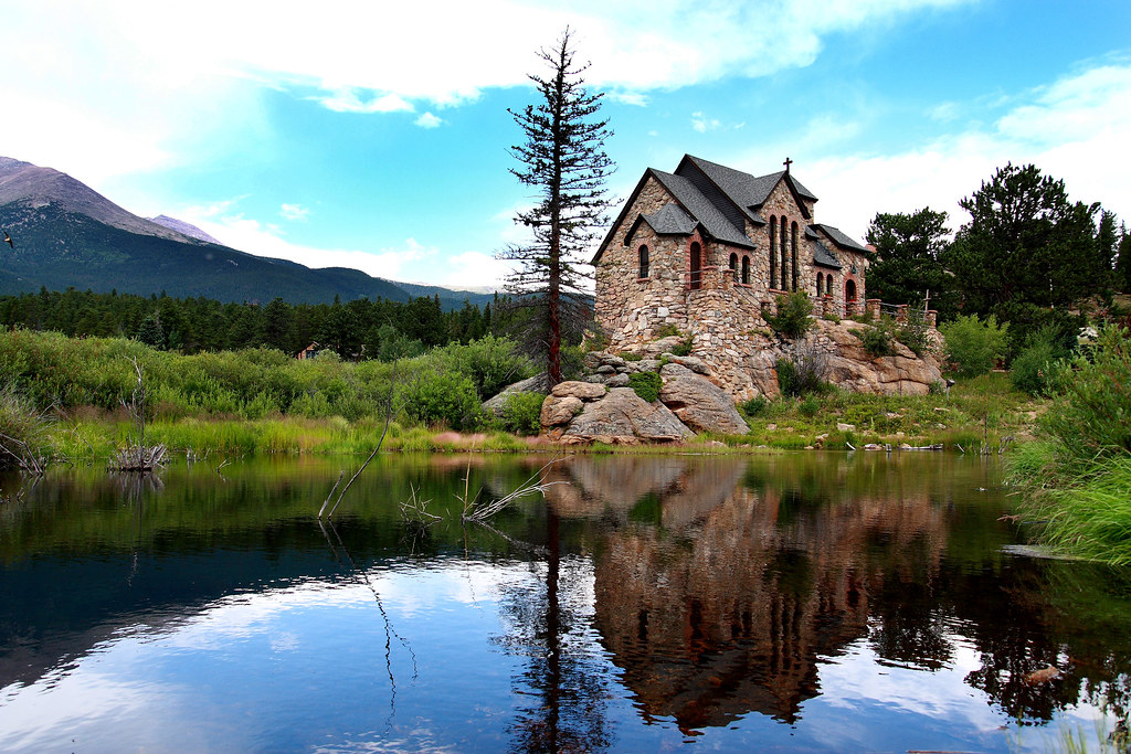 The chapel on the rock Saint Malo Allenspark, CO Flickr
