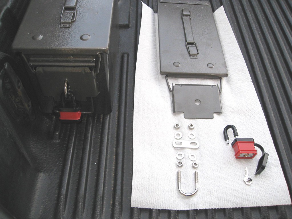 ammo can storage components Inbed storage made from .50 c… Flickr