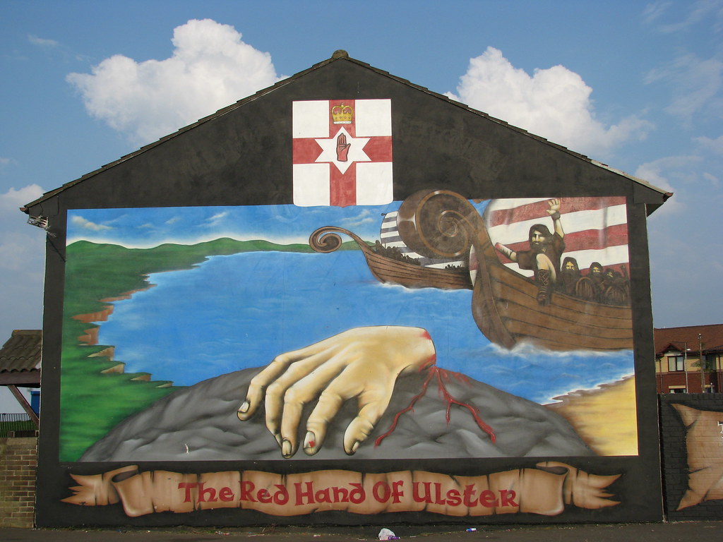 Red Hand of Ulster mural According to myth, Ulster had at … Flickr