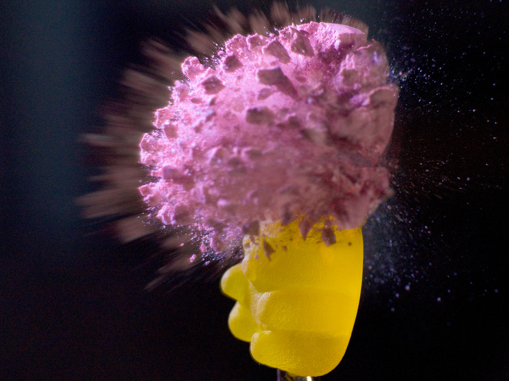 Exploding Gummy Bear Brainz A tums antacid tablet makes a … Flickr