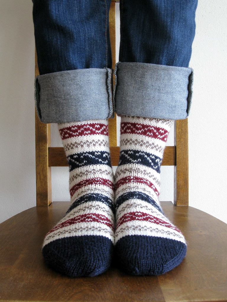 Ukrainian socks by Nancy Bush Pattern source Folk Socks /… Flickr