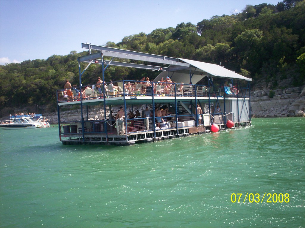 Devils Cove Lake Travis Austin Tx, Big party boat on lak… Flickr