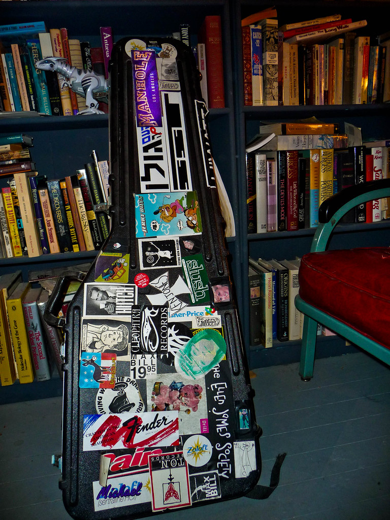 Guitar Case with Stickers The other side of the case. Abou… Flickr