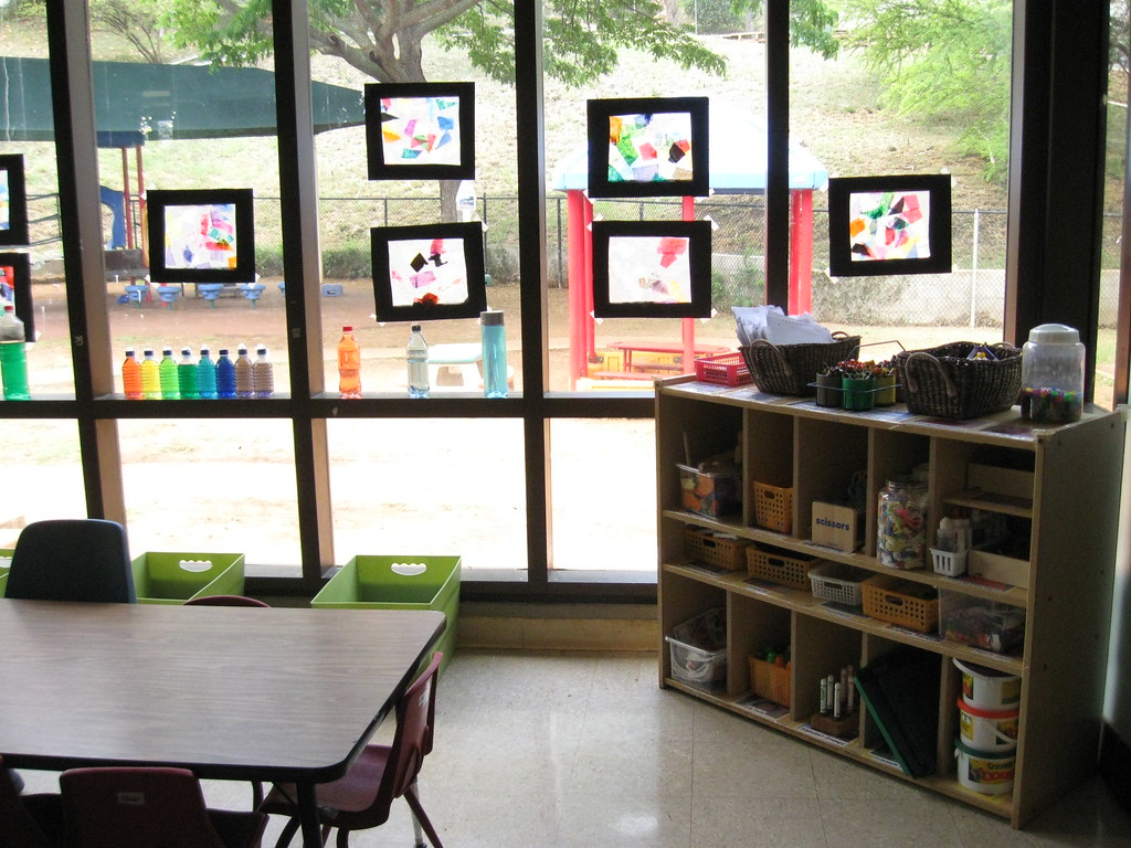 Art Shelf, Preschool Art Space Liz Powers Flickr