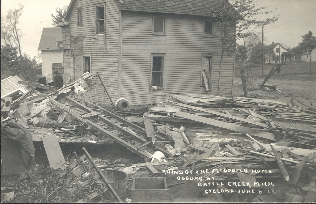 Battle Creek MI Tornado or Cyclone Disaster Ruins of the M… Flickr