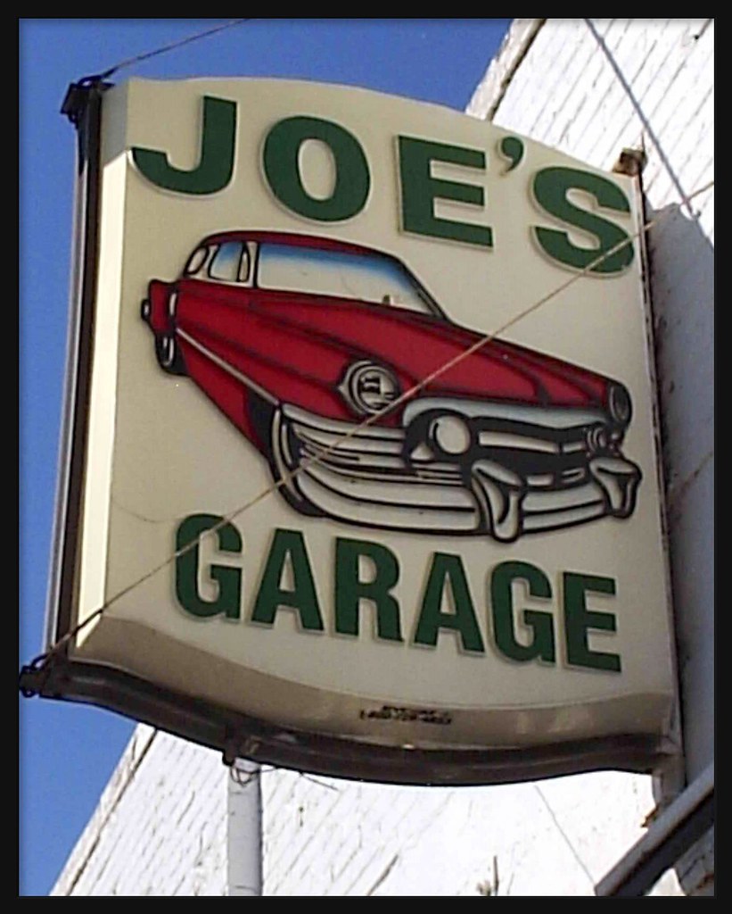 Sign Joe's GarageDetroit MI A sign for a garage on the … Flickr