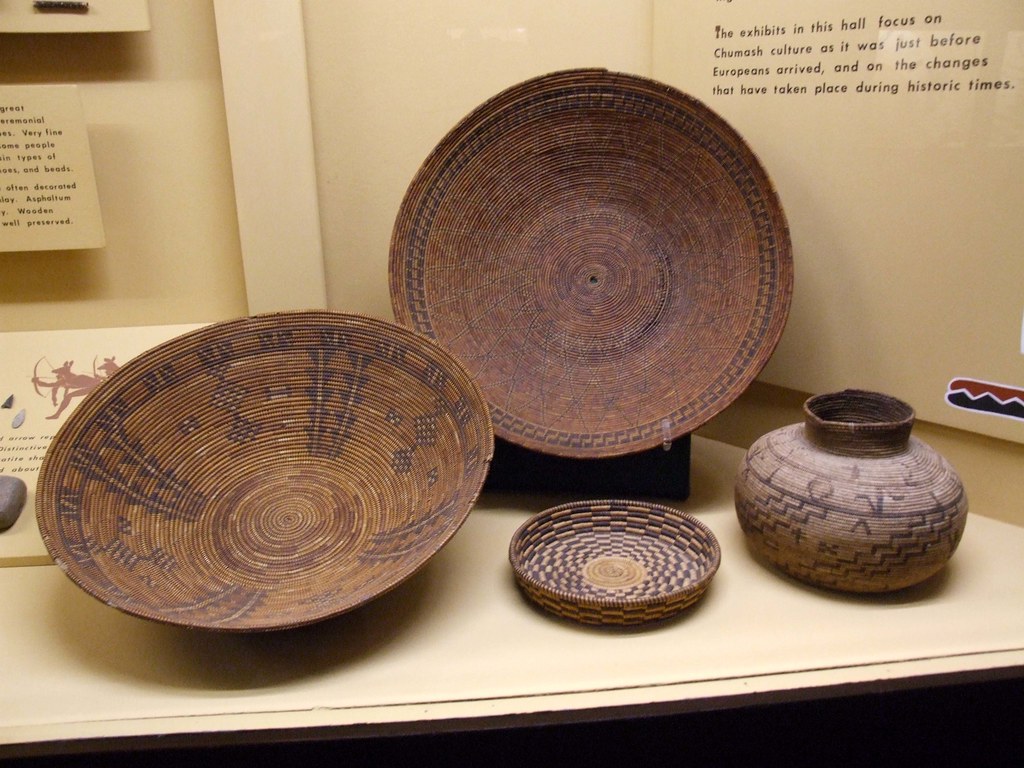 Woven Baskets The Chumash made some exquisite baskets. The… Flickr