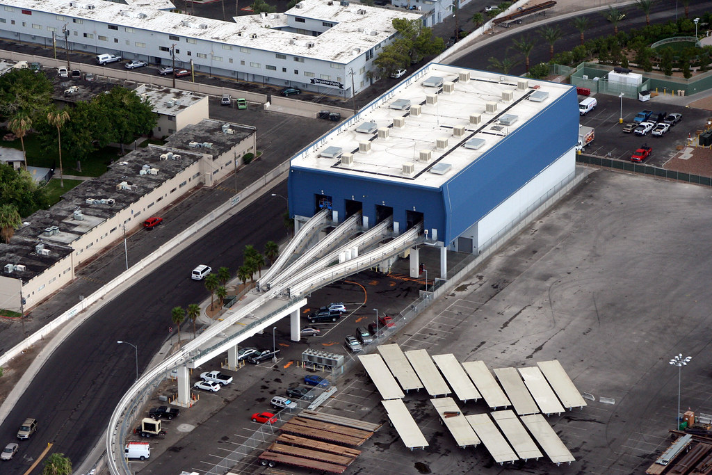 Las Vegas Monorail Train Depot The Monorail Train car