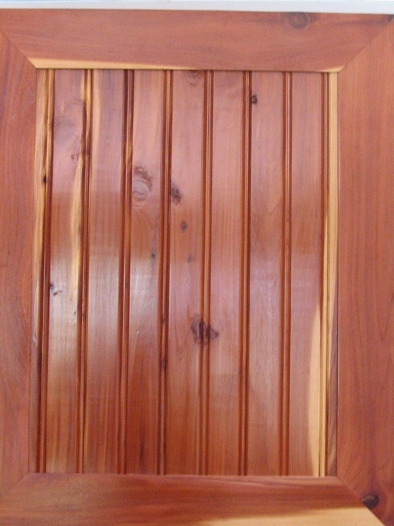 cedar door July 1 Sample of a door for our red ce… Flickr