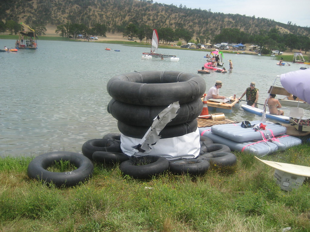 inner tube boat no idea if this was the final design or wh… Flickr