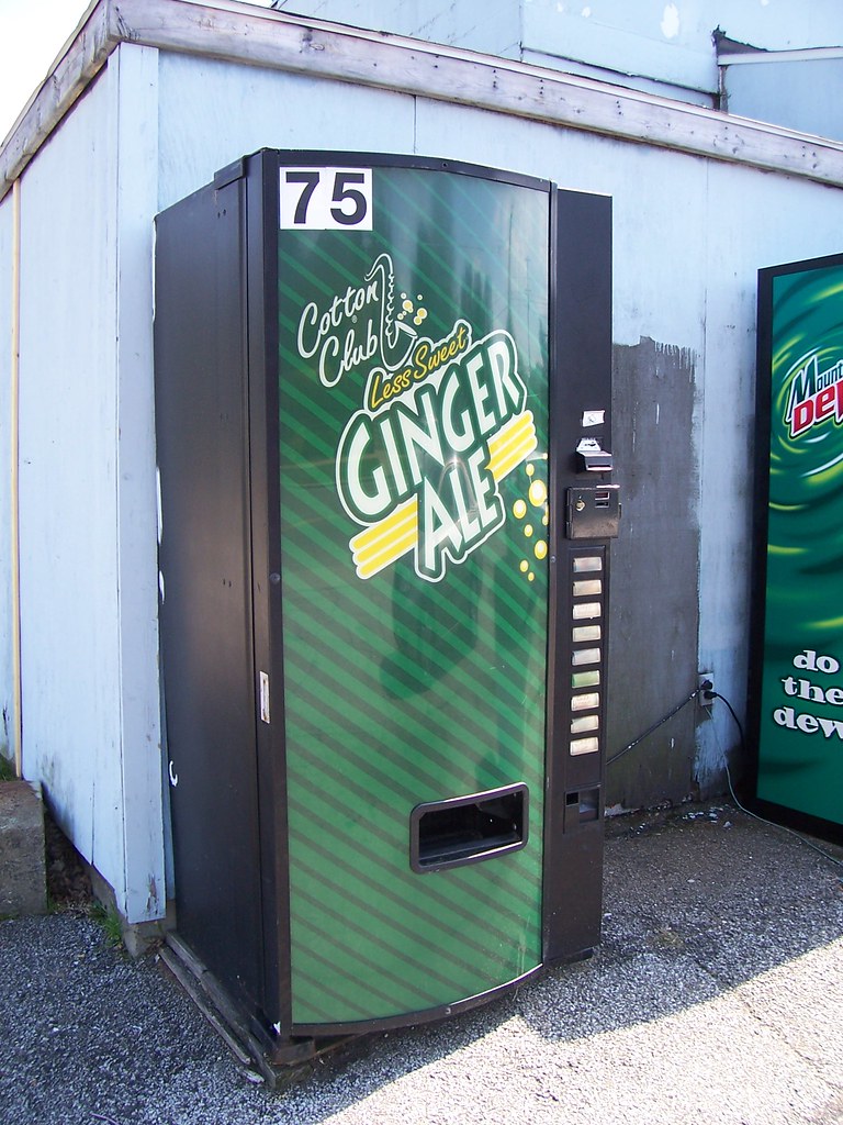 Cotton Club Less Sweet Ginger Ale Vending Machine Never he… Flickr