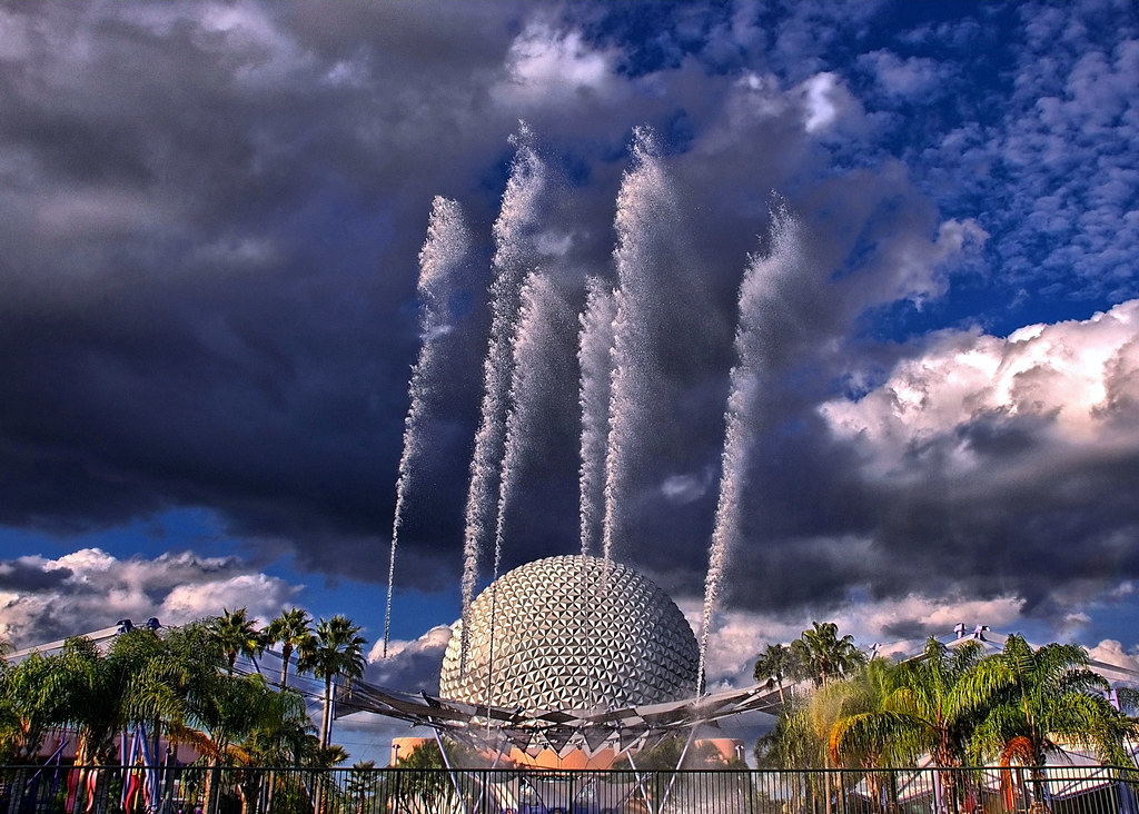Disney Epcot Fountain of Nations View Large On Black S… Flickr