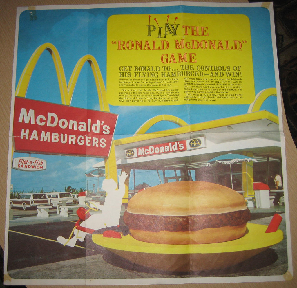 Ronald McDonald Game!! Pin the Ronald on the flying hambur… Flickr