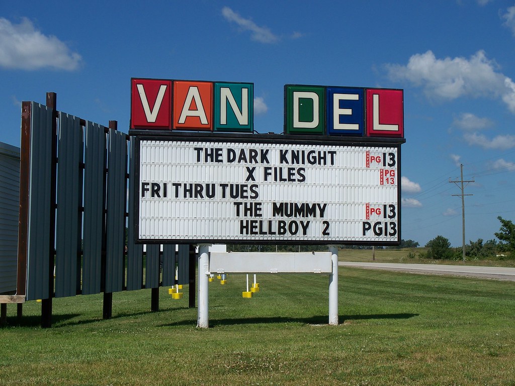 OH Middle Point VanDel DriveIn Marquee for the VanDel… Flickr