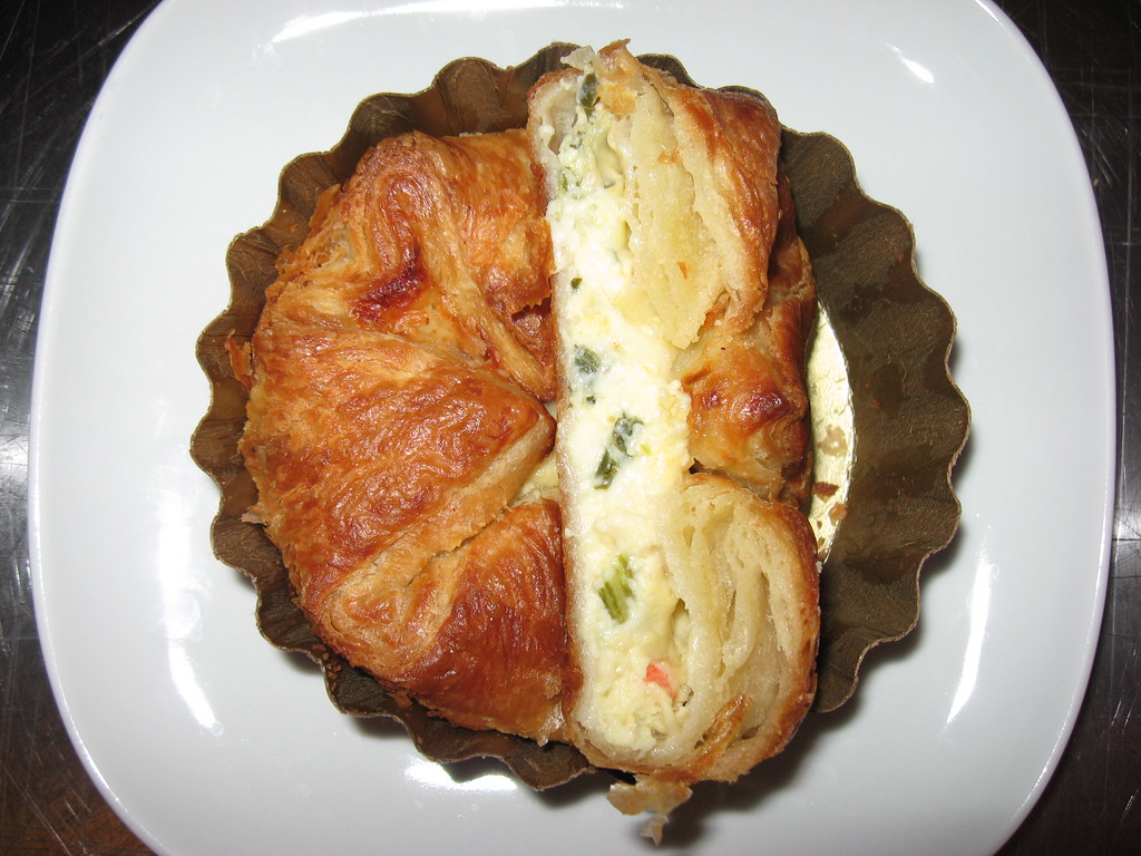Panera Bread Spinach and artichoke baked egg souffle (sli… Flickr