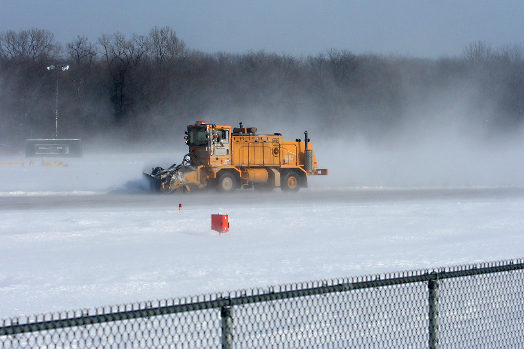 Chicago Executive Airport Snow Removal Runway Sweeper Two Jay
