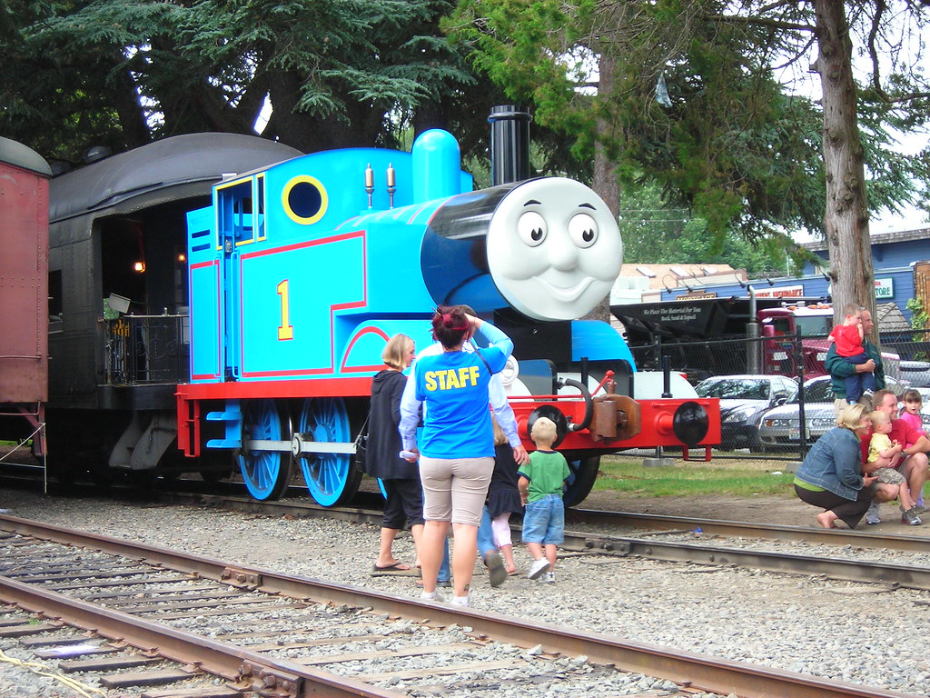 Thomas the Train in real life We rode on Thomas the Train.… Flickr