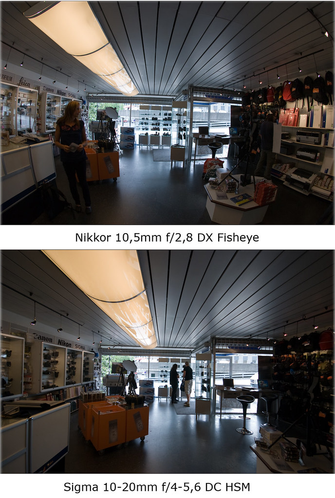 Ultra wide angle vs. Fisheye This highly unscientific