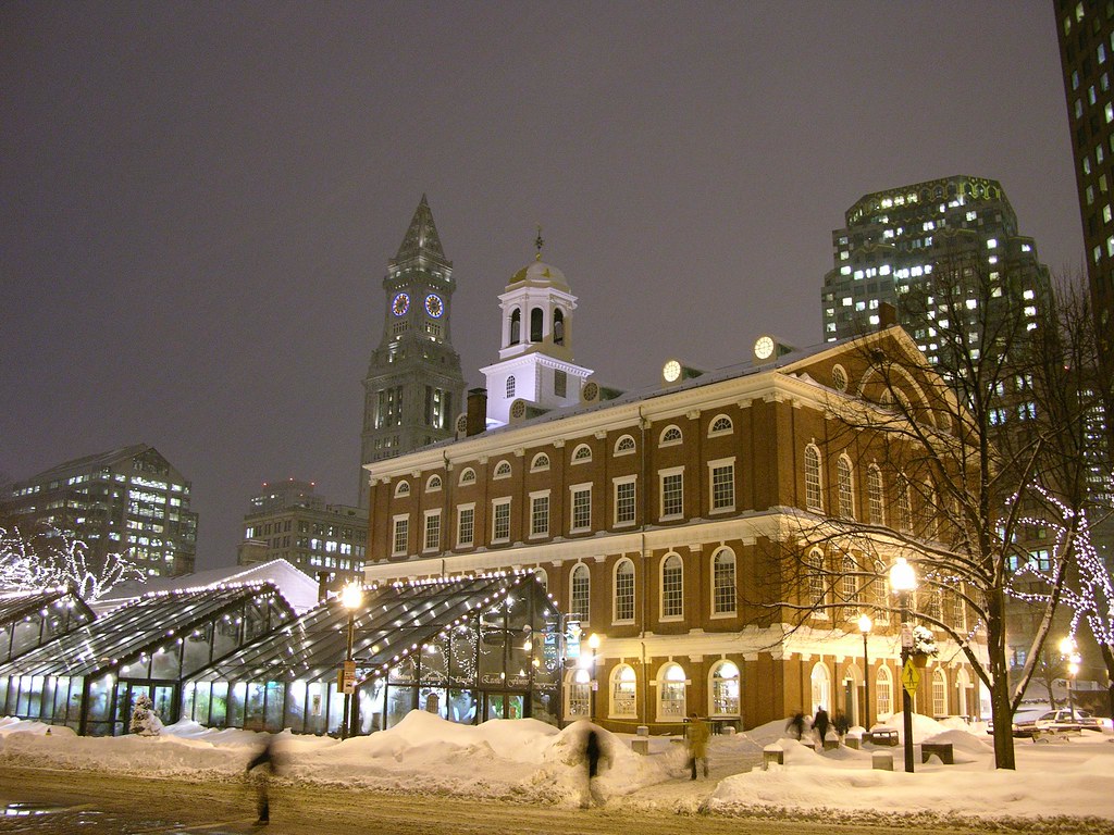 Faneuil Hall At Night In Winter Top viewed photograph of A… Flickr