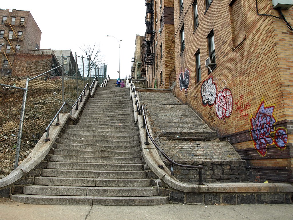 Davidson Avenue Stairway, Morris Heights, Bronx, New York … Flickr