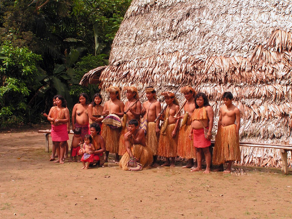Native Amazon tribe Really lucky here! While in this "vill… Flickr